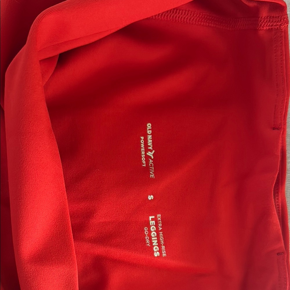Old Navy Red Active Leggings & Strappy Tank Set - Picture 7 of 7